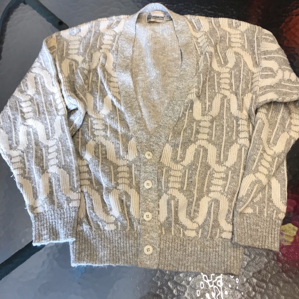 London Fog Vintage Men’s Cardigan Large